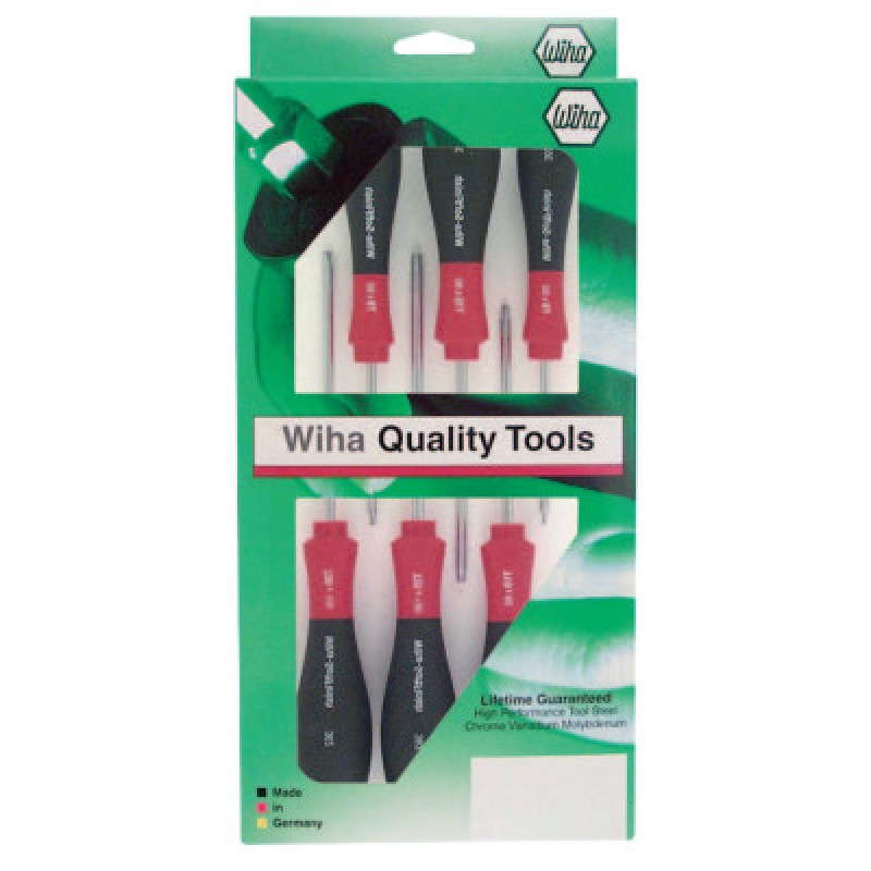 6-PC. TORX SCREWDRIVER SET SOFTFINISH-WIHA TOOLS*817*-817-36291