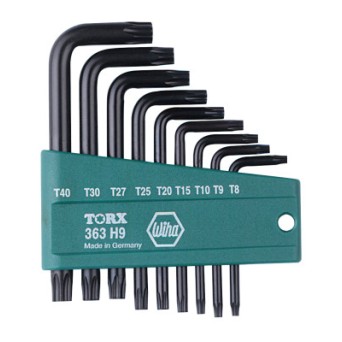 7-PC. TORX L-KEY SET W/PLASTIC HOLDER T6-T-WIHA TOOLS*817*-817-36392
