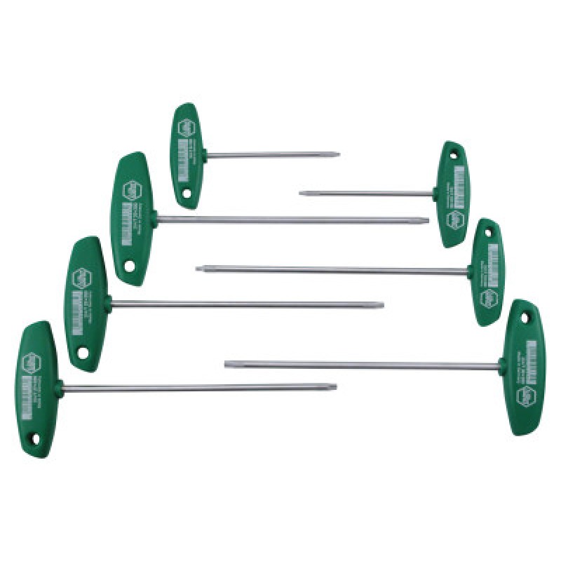 7-PC T-HANDLE TORX SET T9-T10-T15--WIHA TOOLS*817*-817-36492