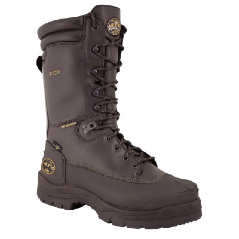 LIQ RESIST LEATHER LINER10" STEEL TOE  PORON XRD-HONEYWELL-SPERI-821-65690-BLK120