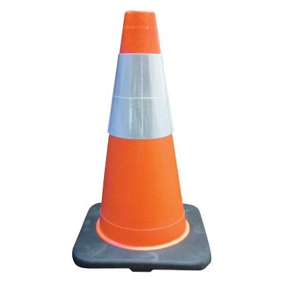 18IN TRAFFIC CONE 6IN UPPER COLLAR ORG W/BLK BA-CORTINA TOOL &-831-03-500-21