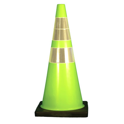 28" FLOUR. GREEN CONE 6"U/4"L  BLK BASE-CORTINA TOOL &-831-03-500-68
