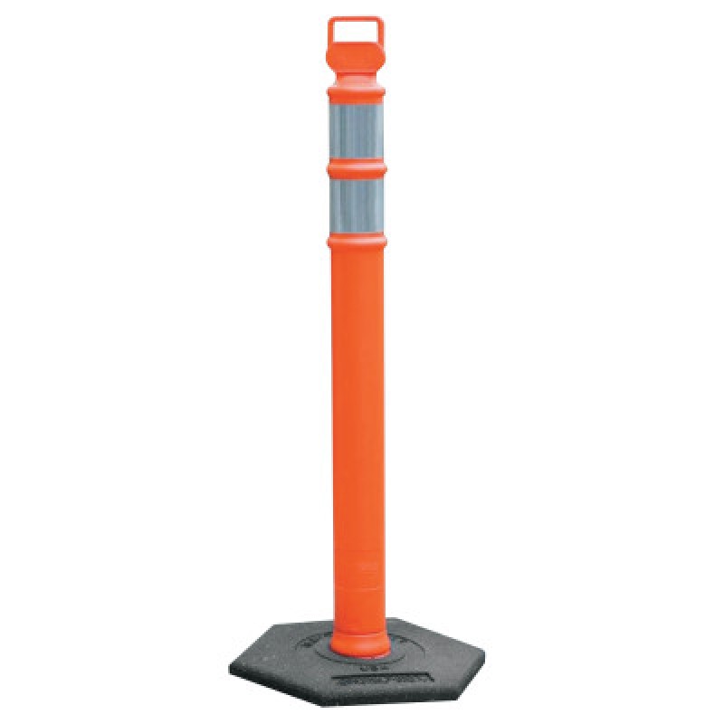 ORANGE DELINEATOR POST W/10LB. BASE PACKED-CORTINA TOOL &-831-03-734RBC