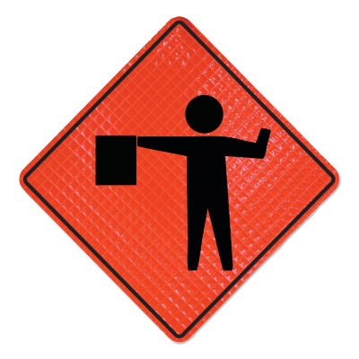 48" SUPER BRIGHT - FLAGGER SYMBOL-CORTINA TOOL &-831-07-800-4025-L