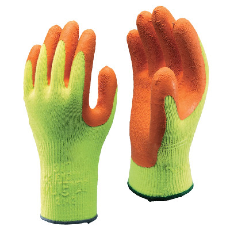 DISPOSE- PALM COATED- ORANGE NATURAL  DZ12-SHOWA BEST GLOV-845-317M-08
