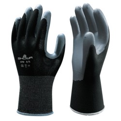 DISPOSE NITRILE-COATED-PALM DIPPED-  DZ12-SHOWA BEST GLOV-845-370BL-08