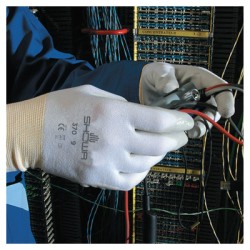 DISPOSE NITRILE-COATED-PALM DIPPED-  DZ12-SHOWA BEST GLOV-845-370WXL-09
