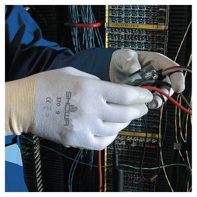 DISPOSE NITRILE-COATED-PALM DIPPED-  DZ12-SHOWA BEST GLOV-845-370WXL-09
