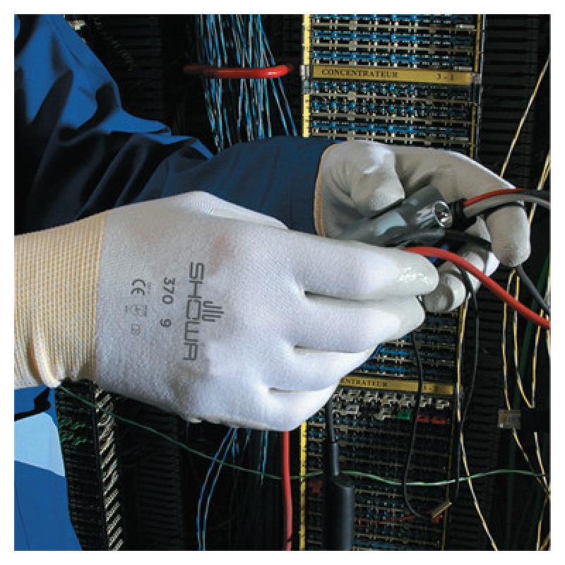 DISPOSE NITRILE-COATED-PALM DIPPED-  DZ12-SHOWA BEST GLOV-845-370WXL-09