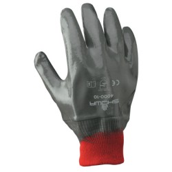 DISPOSE NITRILE FULLY-COATED- GRAY- K DZ6-SHOWA BEST GLOV-845-4000-10