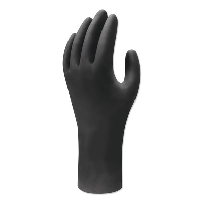 NITRILE UNSUPPORT BIO-DEGRADABLE DISP; BLK-SHOWA BEST GLOV-845-6112PFXS