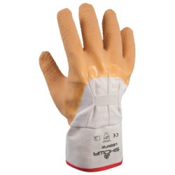 DISPOSE NATURAL RUBBER PALM-COATED RE DZ6-SHOWA BEST GLOV-845-66NFW-10