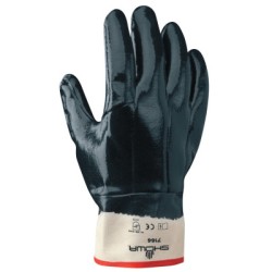 DISPOSE NITRILE COATED-NAVY- FULLY C DZ6-SHOWA BEST GLOV-845-7166-10