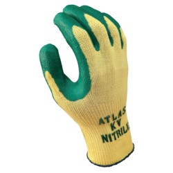DISP T- NITRILE PALM COATING- YELLOW/G DZ12-SHOWA BEST GLOV-845-KV350L-09