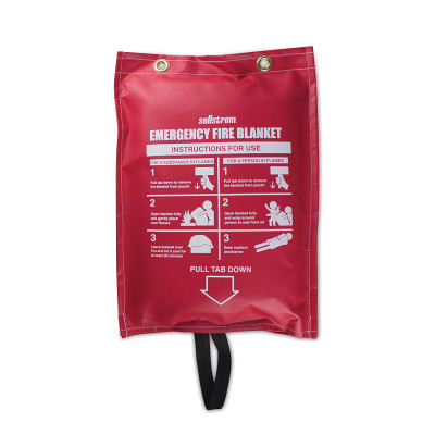 EMER FIRE BLANKET W/ HANGING POUCH 5'X6' FG-SUREWERX USA IN-851-S97450