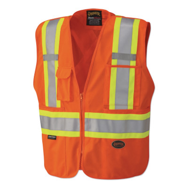 6935AU ORANGE ZIP VEST BREAK-SUREWERX USA IN-852-V1021150U-S