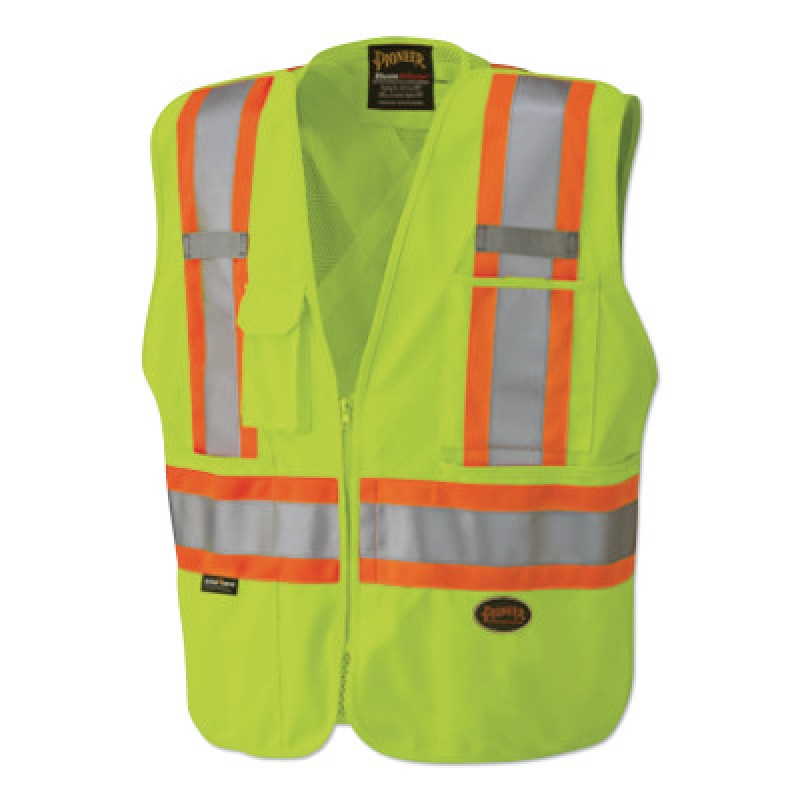 6936AU GREEN ZIP VEST BREAK-SUREWERX USA IN-852-V1021260U-3XL