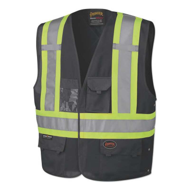 135AU BLACK SOLID VEST L/XL-SUREWERX USA IN-852-V1021571U-L/XL