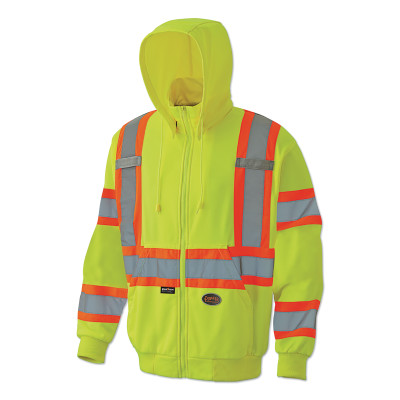6941U HV Y/G FLEECE HOODIE 2XL-SUREWERX USA IN-852-V1060560U-2XL