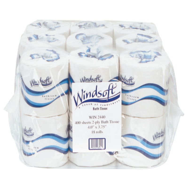 WIN2440 TISSUE EMB 2PLY 400SH WH-ESSENDANT-859-2440