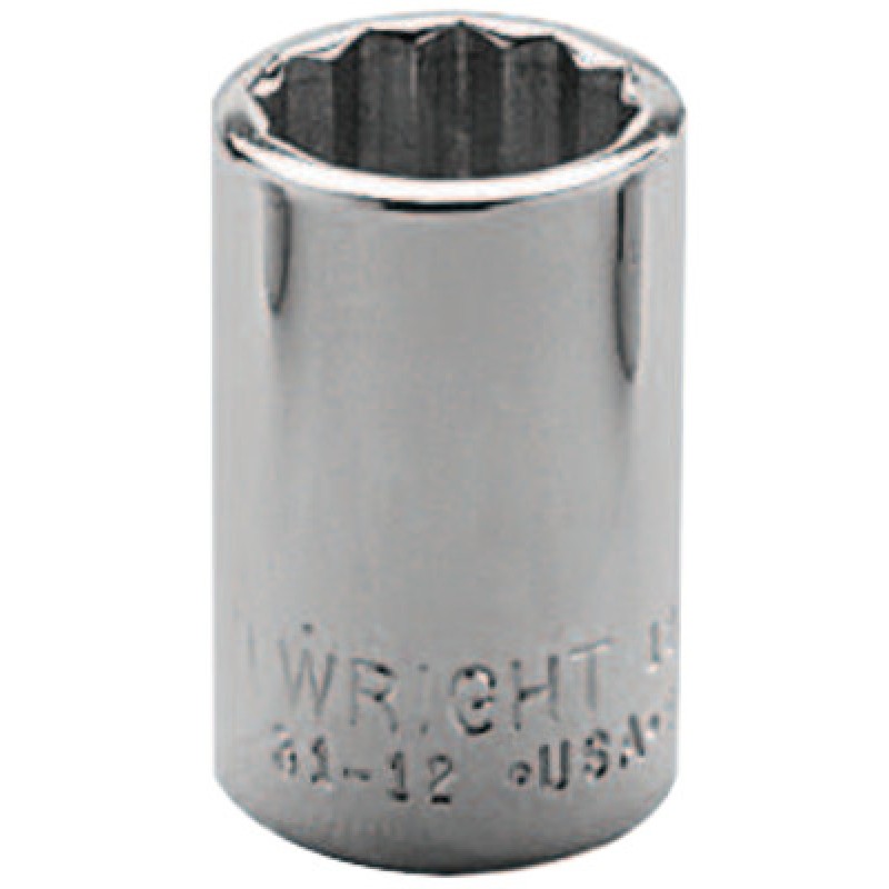 22MM 3/8"DR STD SOCKET 12PT-WRIGHT TOOL ***-875-31-22MM