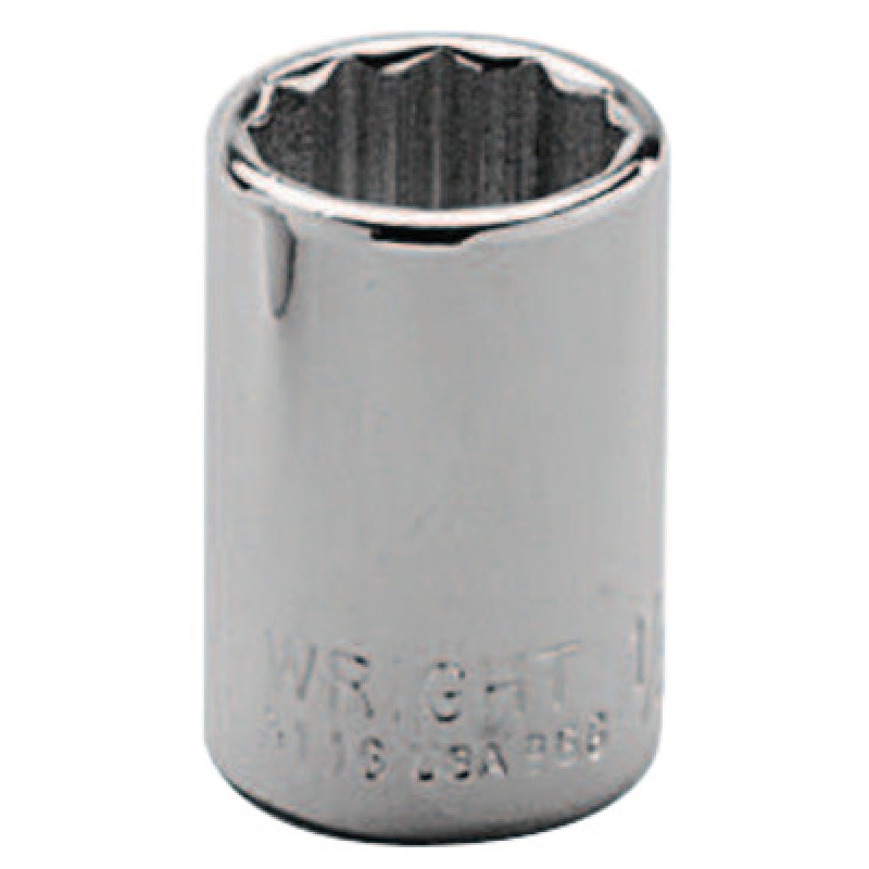 1/2" 3/8"DR 12PT STD SOCKET-WRIGHT TOOL ***-875-3116