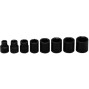 3/8" DR 8 PC IMPACT TRAYSET 5/16" - 3/4-WRIGHT TOOL ***-875-313