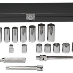 20PC. 3/8"DR. SOCKET SET6-POINT STA-WRIGHT TOOL ***-875-337