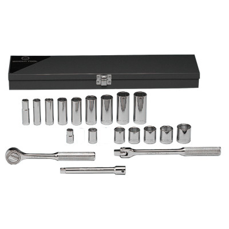 20PC. 3/8"DR. SOCKET SET6-POINT STA-WRIGHT TOOL ***-875-337