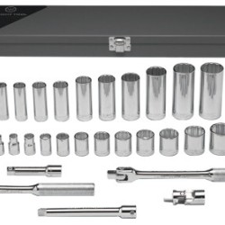 29PC. 3/8"DR. SOCKET TOOL SET 12-POINT ST-WRIGHT TOOL ***-875-340