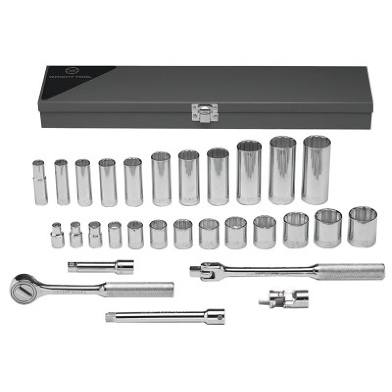29PC. 3/8"DR. SOCKET TOOL SET 12-POINT ST-WRIGHT TOOL ***-875-340