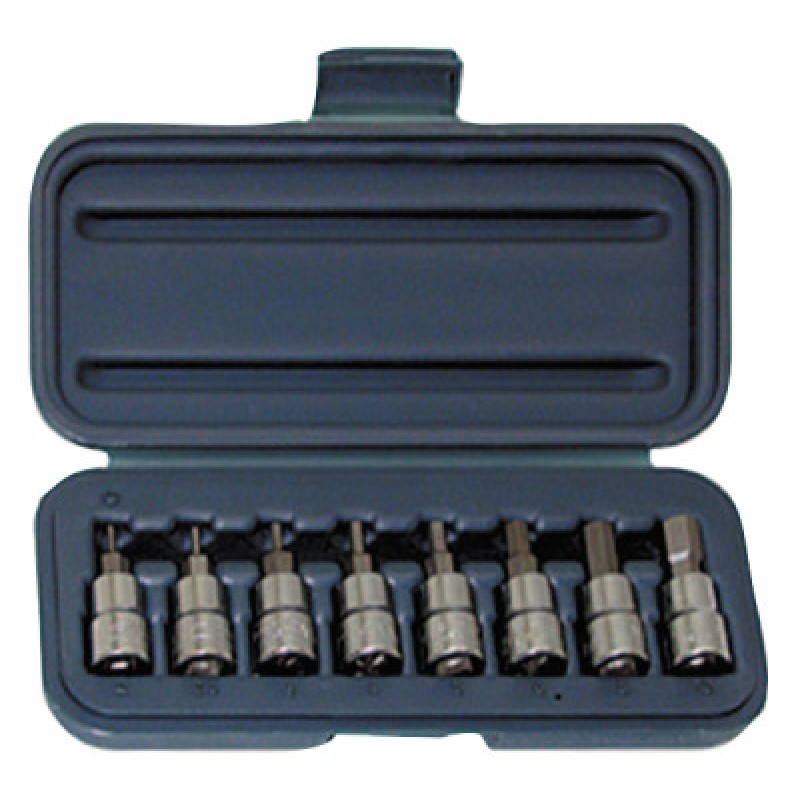 8PC. 3/8"DR. METRIC ALLEN BIT SET-WRIGHT TOOL ***-875-353