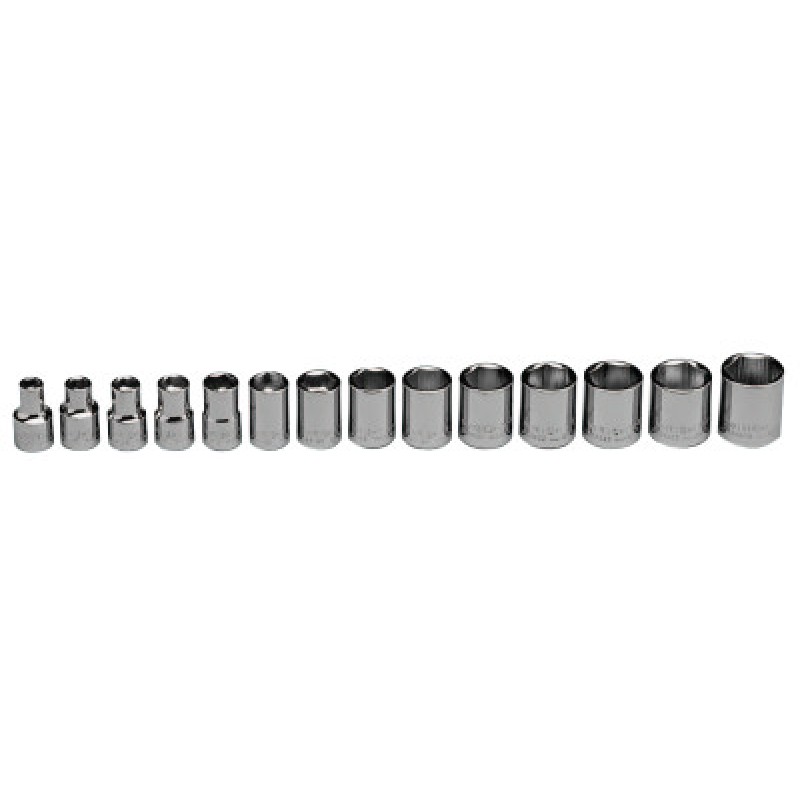 3/8"DR 14PC METRIC TRAYSET 6MM-19MM-WRIGHT TOOL ***-875-354