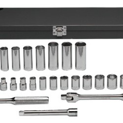 27PC.3/8"DR.METRIC SOCKET SET W/CASE 6-POINT STA-WRIGHT TOOL ***-875-377