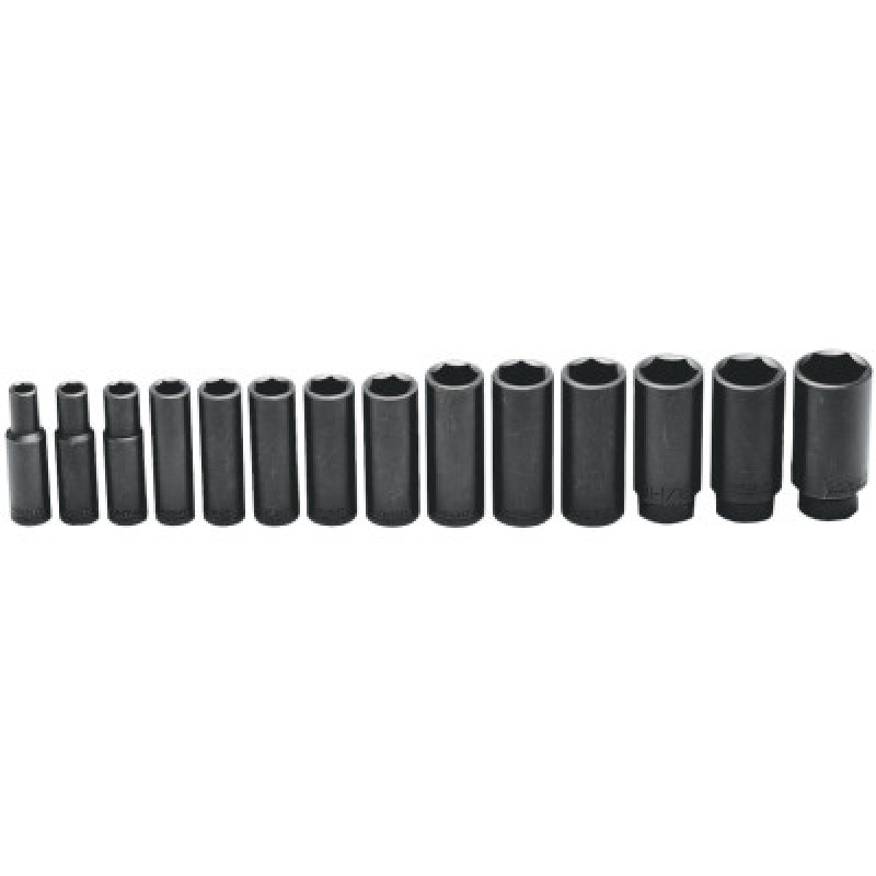 1/2DR 14PC 6PT DEEP IMPACT TRAY 3/8"TO-WRIGHT TOOL ***-875-407