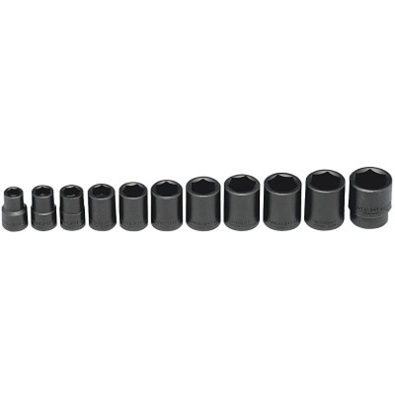 1/2"DR 11PC IMPACK TRAYSET 7/16" - 1-1-WRIGHT TOOL ***-875-411