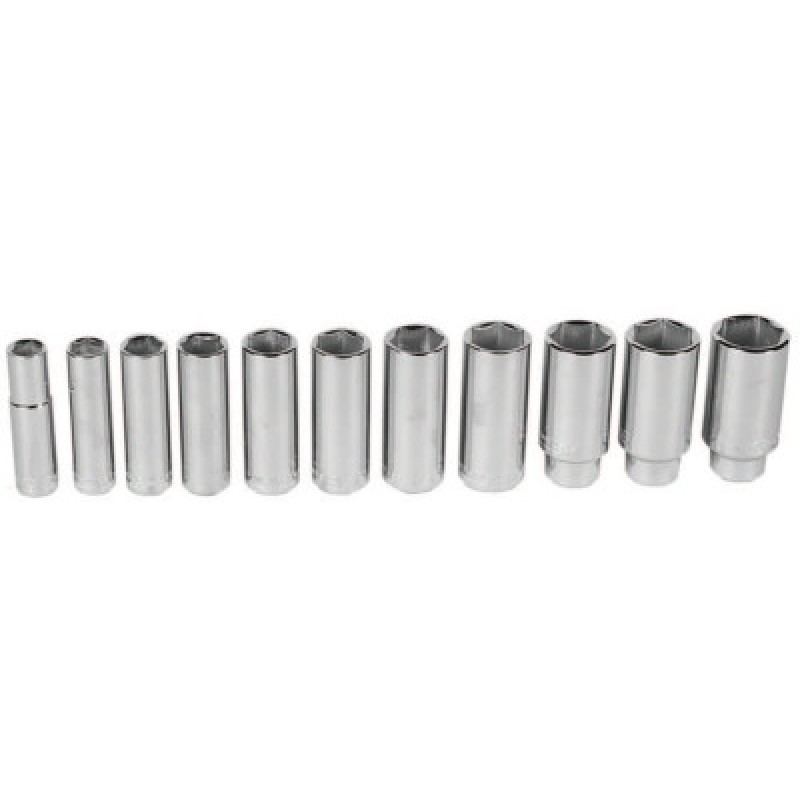 1/2" DRIVE 11 PC. 6 PT.DEEP SOCKET-WRIGHT TOOL ***-875-414