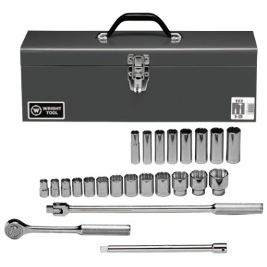1/2"DR 25PC SOCKET SET-WRIGHT TOOL ***-875-425