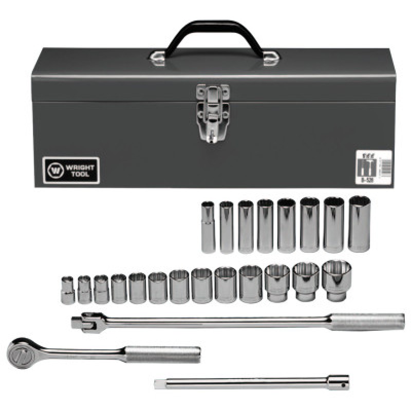 1/2"DR 25PC SOCKET SET-WRIGHT TOOL ***-875-425