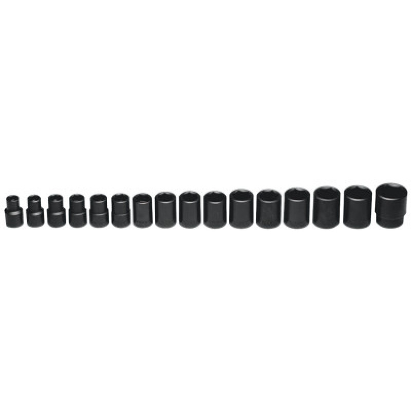 1/2"DR 16PC IMPACT METRIC SOCKET SET-WRIGHT TOOL ***-875-466