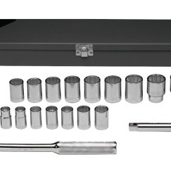 22PC. 1/2"DR. METRIC SOCKET SET REPLACES 47-WRIGHT TOOL ***-875-472