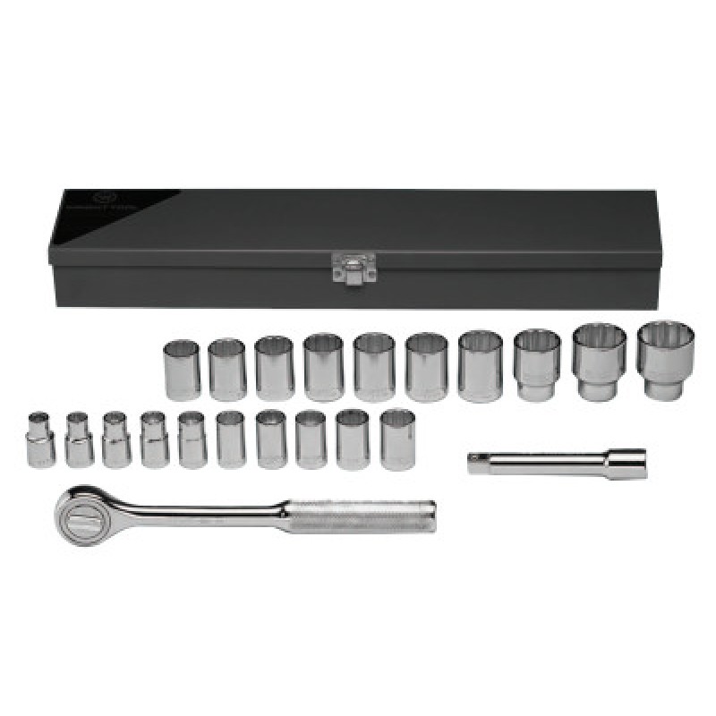 22PC. 1/2"DR. METRIC SOCKET SET REPLACES 47-WRIGHT TOOL ***-875-472
