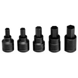 5PC. 3/4"DR IMPACT HEX BIT SOCKET SET-WRIGHT TOOL ***-875-606