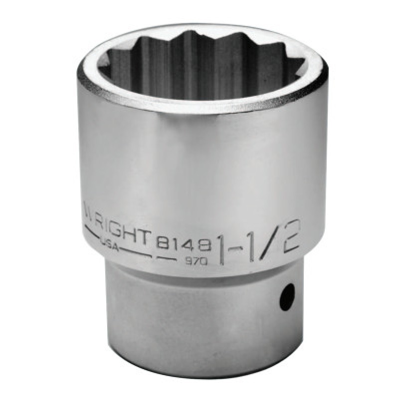 1-3/16" 1"DR 12-PT. STANDARD SOCKET-WRIGHT TOOL ***-875-8138
