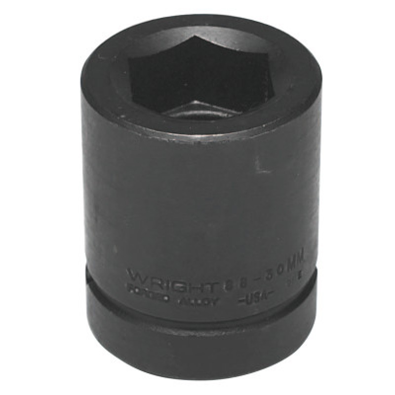 30MM 1"DR 6PT STD METRICIMPACT SOCK-WRIGHT TOOL ***-875-88-30MM