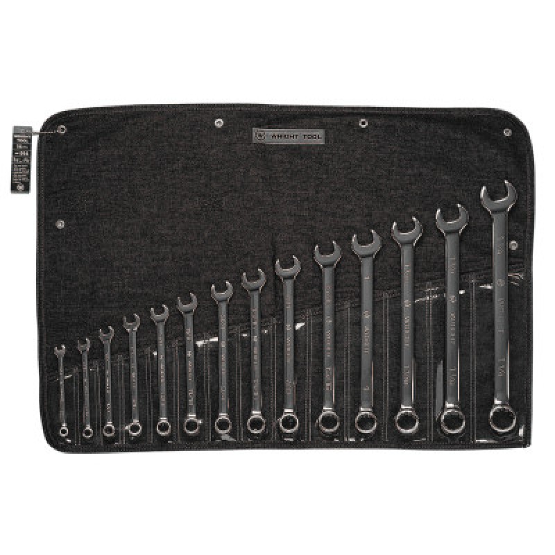 14PC FULL POLISH COMBINATION WRENCH SET-WRIGHT TOOL ***-875-914