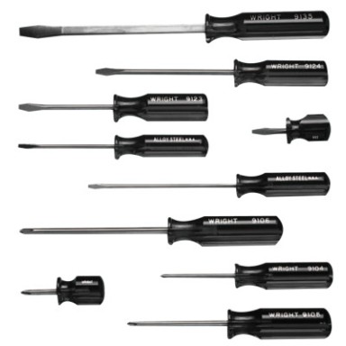 10PC SCREWDRIVER SET-WRIGHT TOOL ***-875-9476