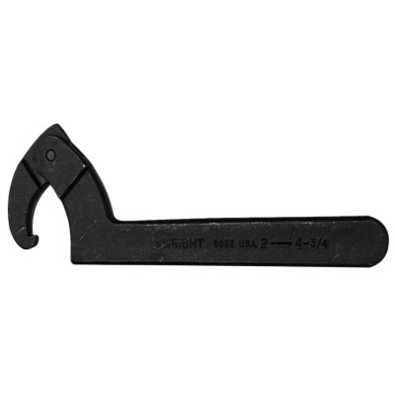 2"-4-3/4" ADJUST.HOOK SPANNER WRENCH 3/16" HOOK-WRIGHT TOOL ***-875-9632