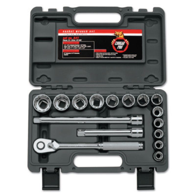 16PC. 1/2"DR. SOCKET SET-WRIGHT TOOL ***-875-A41