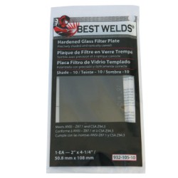 BW-2X4-1/4 #10 GLASS  FILTER PLATE-ORS NASCO-901-932-105-10